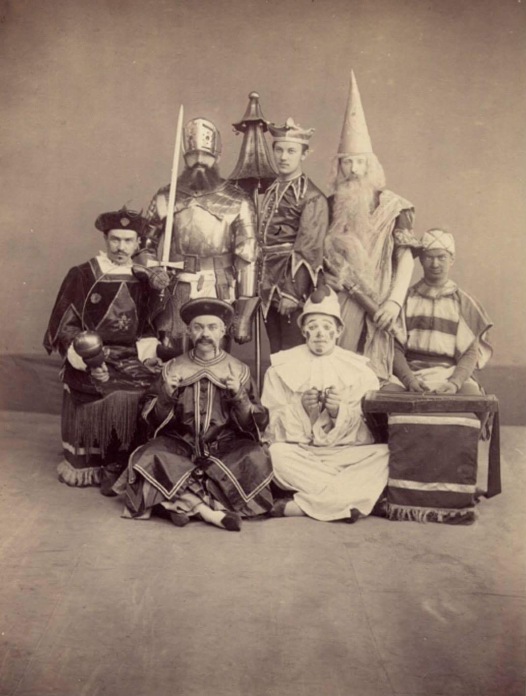 Nikolai Lozhin, Sergei Sosnovsky, Alexei Novatsky, Nikolai Balashov, Dimitri Chernikov, Nikolai Sollianikov and Vladimir Tikhomirov as the Dolls (1894)