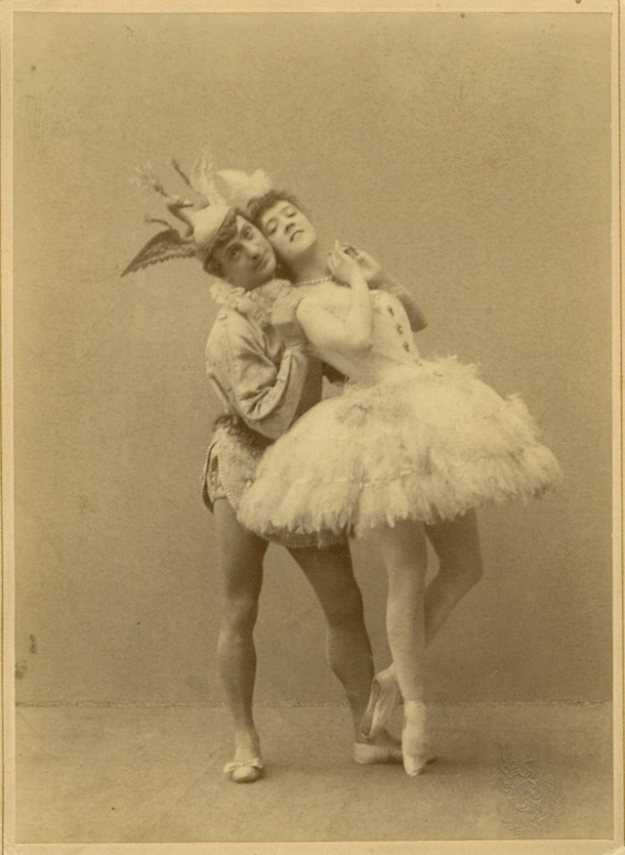 Enrico Cecchetti as the Bluebird and Varvara Nikitina as Princess Florine (1890)
