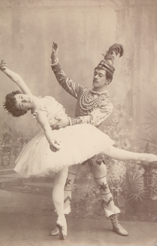 Olga Preobrazhenskaya as the Sugar Plum Fairy and Nikolai Legat as Prince Colqueluche (1900)